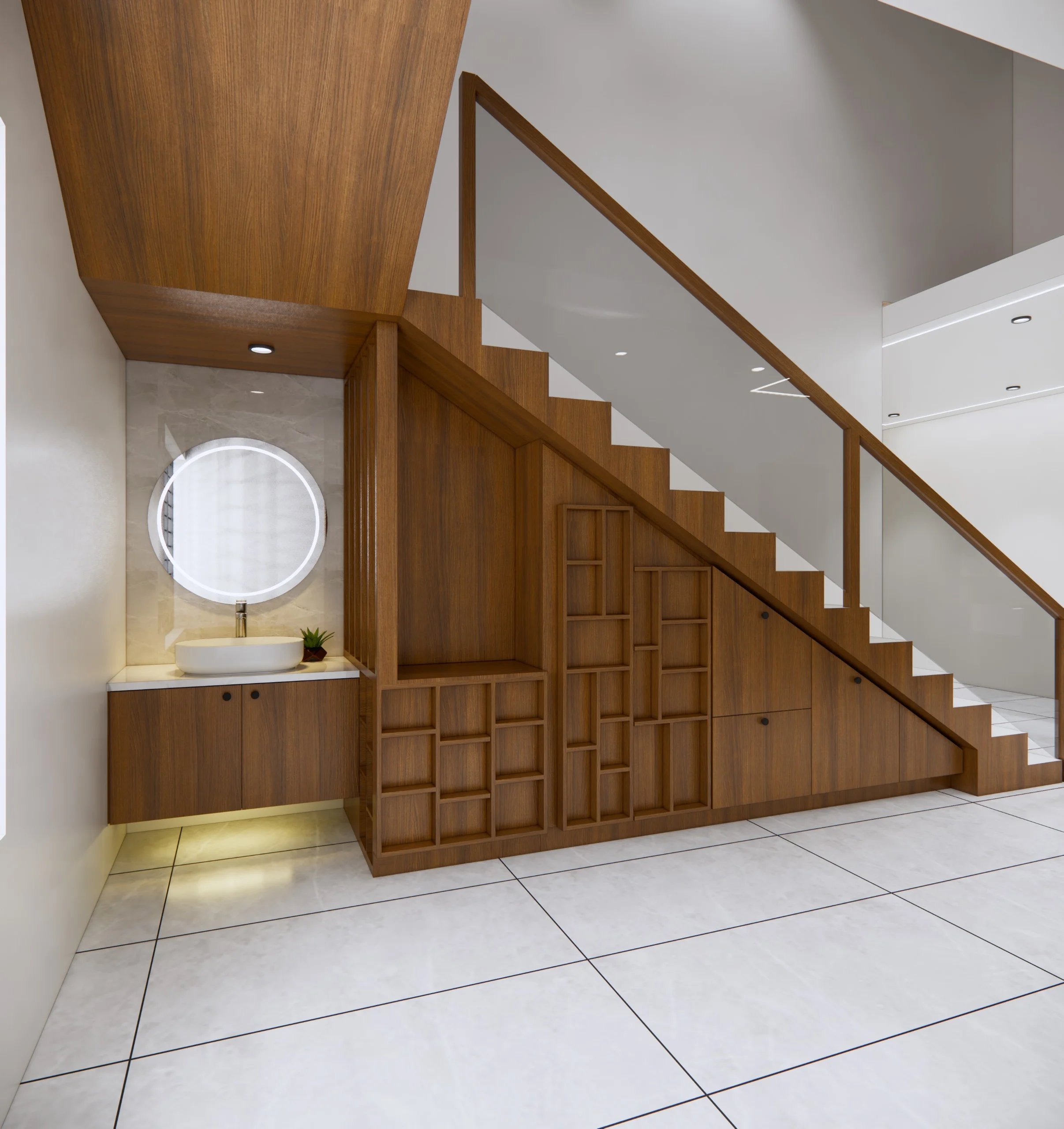 Wash Area & Staircase